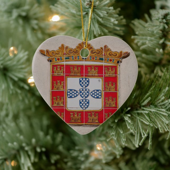 Portugiesische Muster Keramik Ornament (Baum)