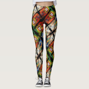 Portugiesische Muster Leggings