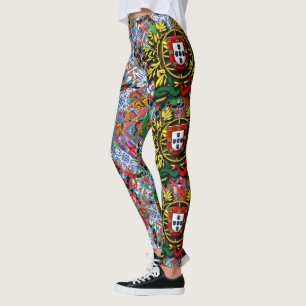 Portugiesische Muster Leggings