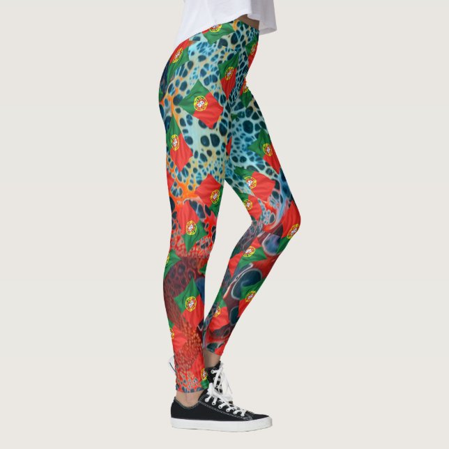 Portugiesische Muster Leggings (Rechts)