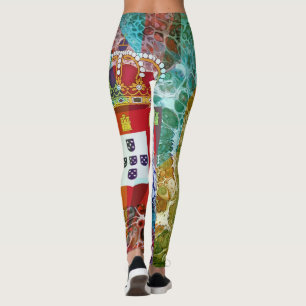 Portugiesische Muster Leggings
