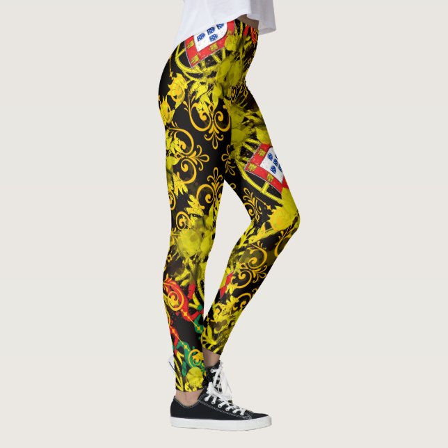 Portugiesische Muster Leggings (Rechts)