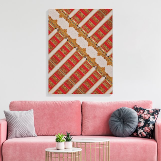 Portugiesische Muster Leinwanddruck (Insitu (Wohnzimmer))