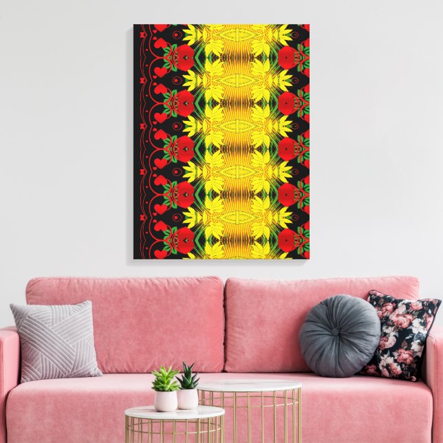Portugiesische Muster Leinwanddruck (Insitu (Wohnzimmer))