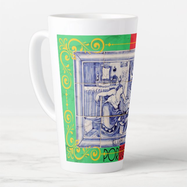 Portugiesische Muster Milchtasse (Linke Ecke)