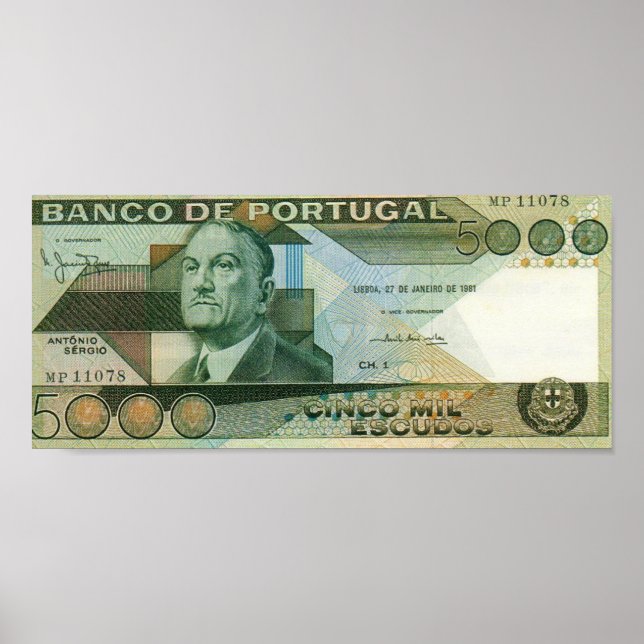 Portugiesische Muster Poster (Vorne)