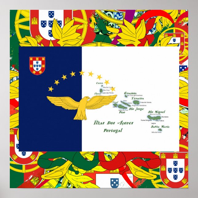 Portugiesische Muster Poster (Vorne)