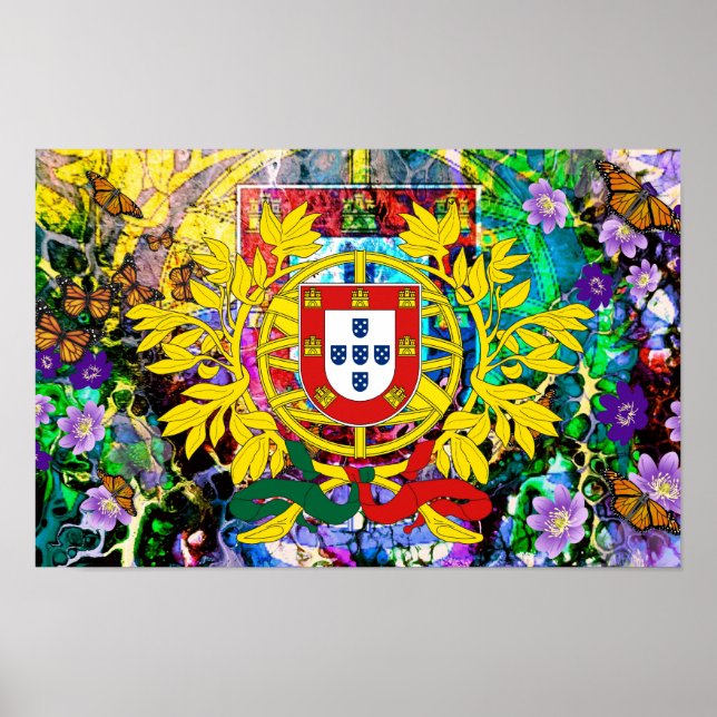 Portugiesische Muster Poster (Vorne)