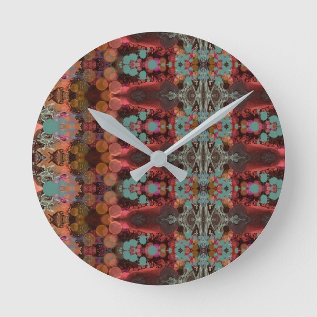 Portugiesische Muster Runde Wanduhr (Vorderseite)