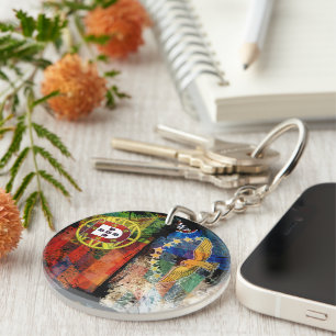 Portugiesische Muster Schlüsselanhänger