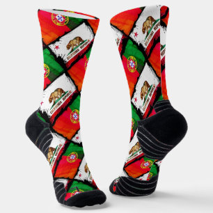 Portugiesische Muster Socken