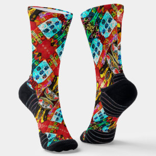 Portugiesische Muster Socken