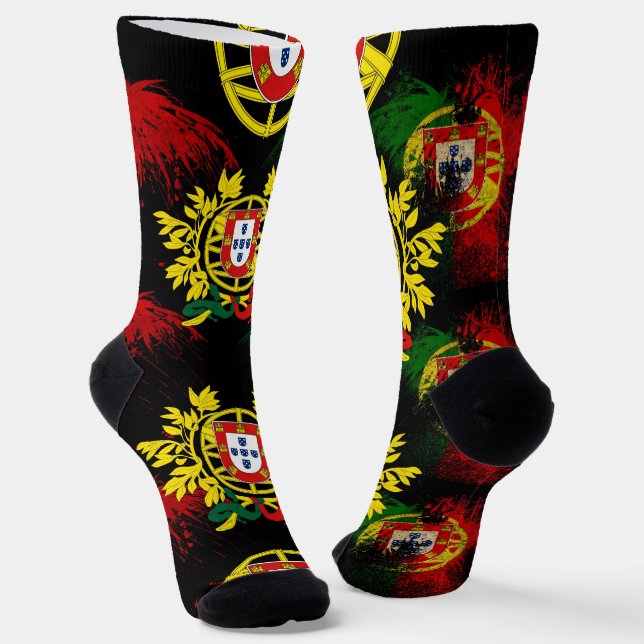 Portugiesische Muster Socken (Gewinkelt)