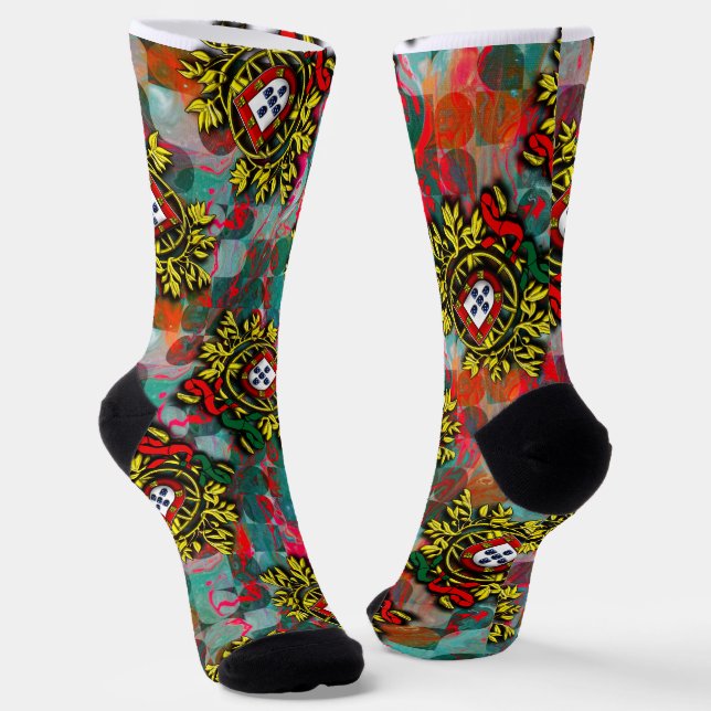 Portugiesische Muster Socken (Gewinkelt)