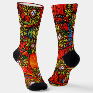Portugiesische Muster Socken