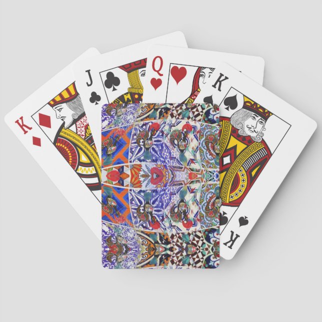 Portugiesische Muster Spielkarten (Rückseite)