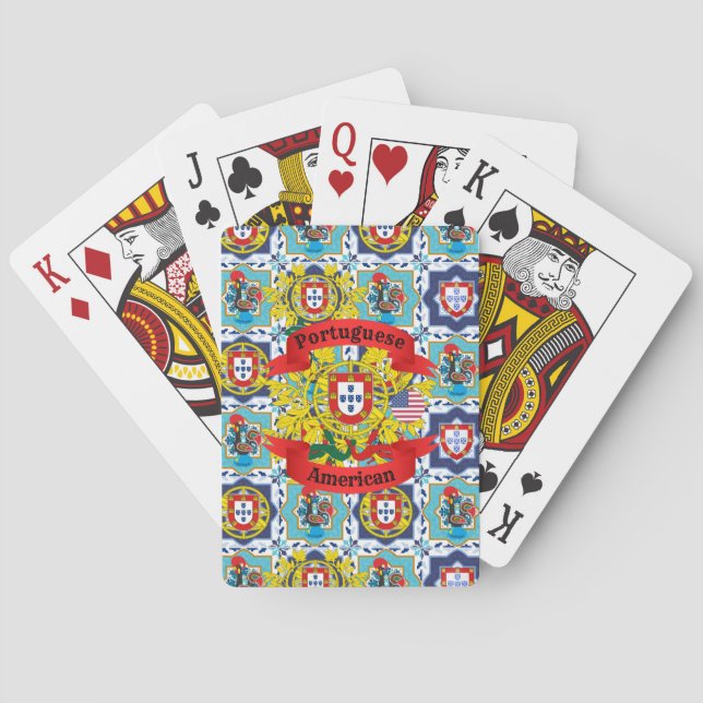 Portugiesische Muster Spielkarten (Rückseite)