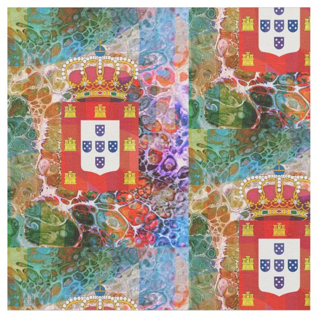 Portugiesische Muster Stoff (Nahaufnahme)