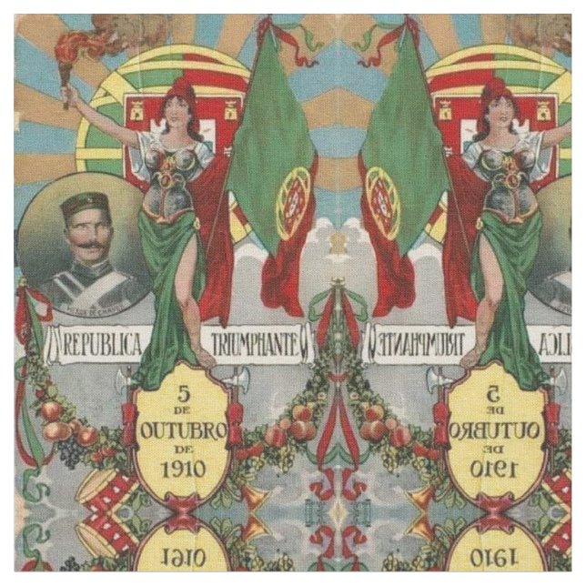 Portugiesische Muster Stoff (Nahaufnahme)