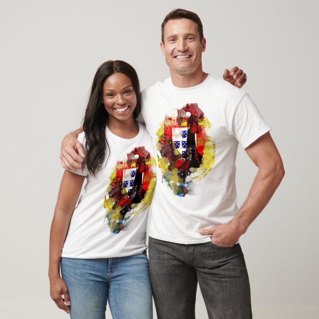 Portugiesische Muster T-Shirt (Unisex)