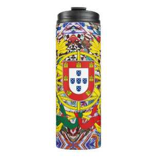 Portugiesische Muster Thermosbecher