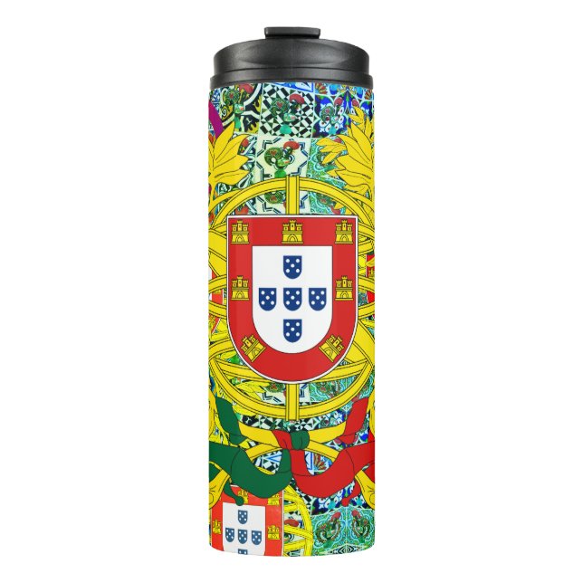 Portugiesische Muster Thermosbecher (Vorderseite)