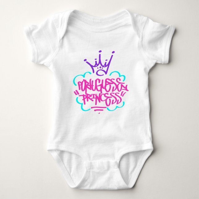 Portugiesische Prinzessin Baby Strampler (Vorderseite)