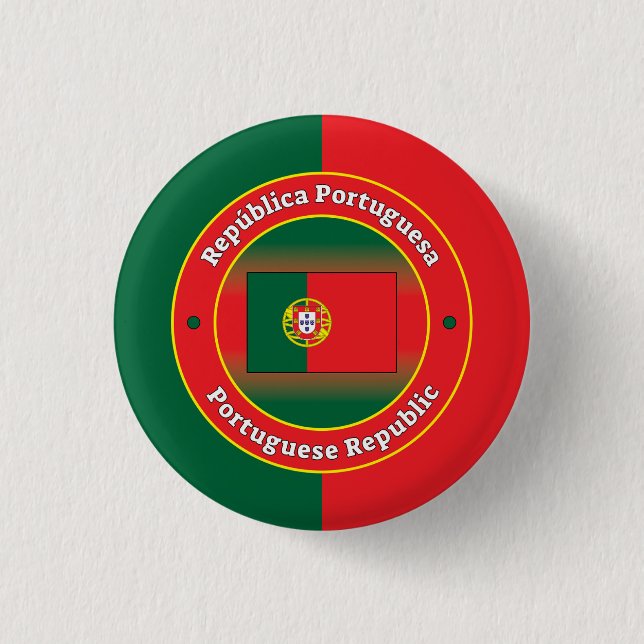 Portugiesische Republik Button (Vorderseite)