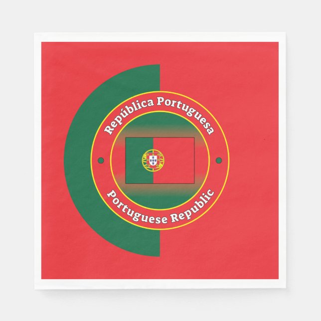 Portugiesische Republik Serviette (Vorderseite)