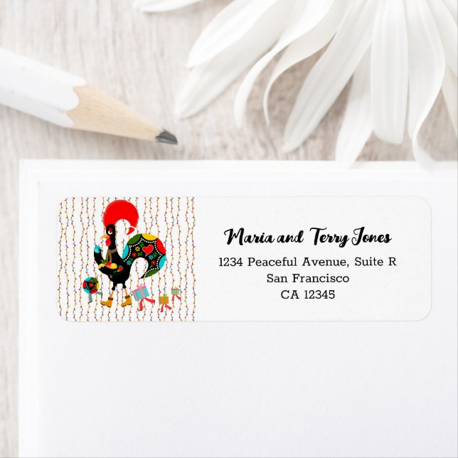 Portugiesische Rooster mit Geschenken 1. Geburtsta (Insitu)