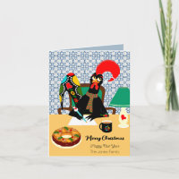 Portugiesische Rooster Weihnachtskarte