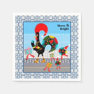 Portugiesische Roster Weihnachtsfeier Serviette