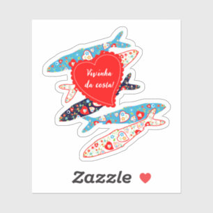 Portugiesische Sardinen Aufkleber