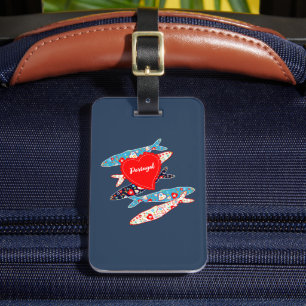 Portugiesische Sardinen Gepäckanhänger