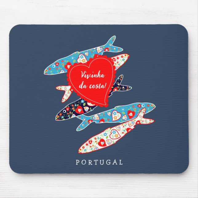 Portugiesische Sardinen Mousepad (Vorne)