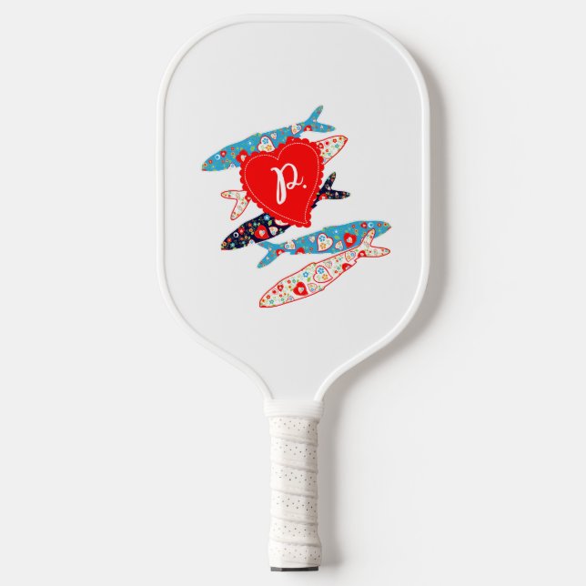 Portugiesische Sardinen Pickleball Schläger (Vorderseite)