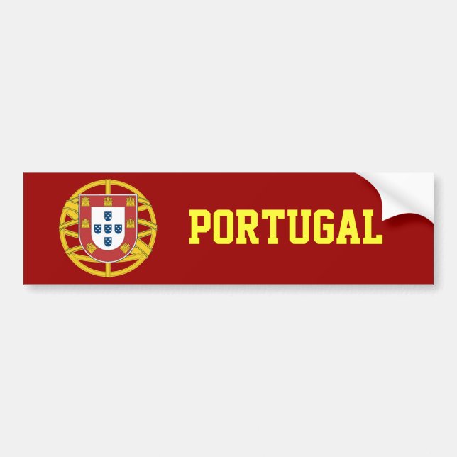 Portugiesische Schutzschild Autoaufkleber (Vorne)