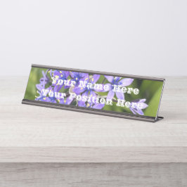 Portugiesische Squill-Blume Schließen Naturschutzg Schreibtischnamensplakette