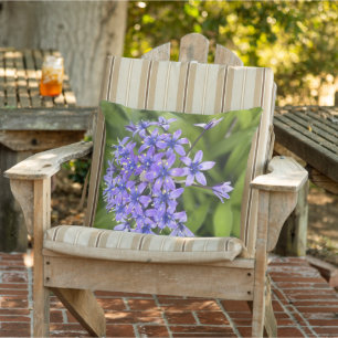 Portugiesische Squill-Blüten Nahaufnahme Naturfoto Kissen