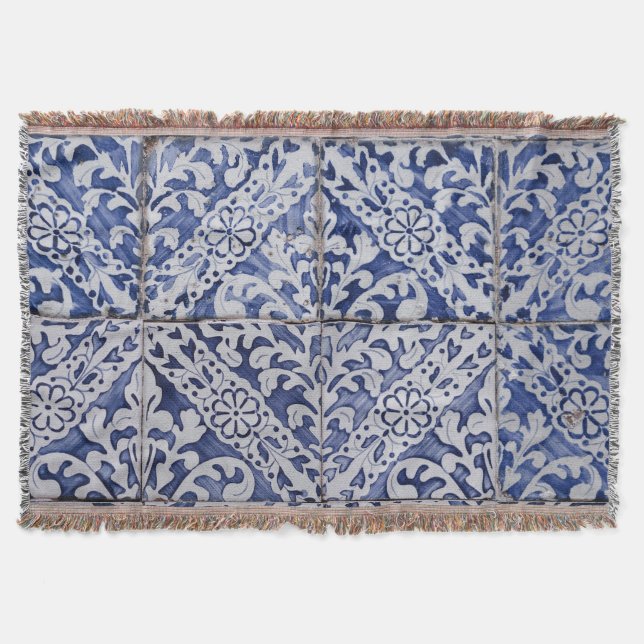 Portugiesische Tiles - Azulejo Blau und Weiße Flor Decke (Vorderseite)