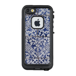 Portugiesische Tiles - Azulejo Blau und Weiße Flor LifeProof FRÄ’ iPhone SE/5/5s Hülle