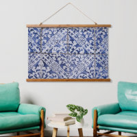 Portugiesische Tiles - Azulejo Blau und Weiße Flor