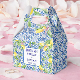 Portugiesische Tiles Lemons Mediterrane Hochzeit Geschenkschachtel
