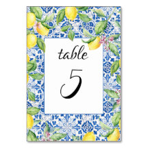 Portugiesische Tiles Lemons Mediterrane Hochzeit