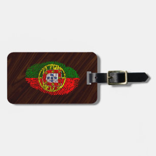 Portugiesische Touchfingerabdruckflagge Gepäckanhänger