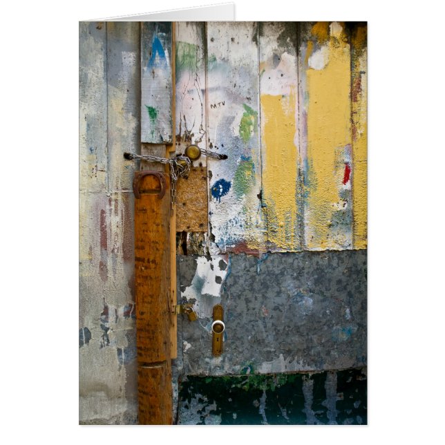 Portugiesische Tür - eine Wäsche von Farben (Vorne)