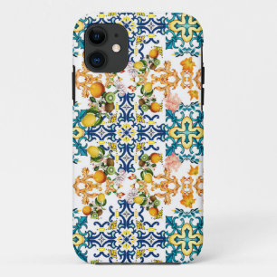 Portugiesische Vintage-Fliesen Kiwi- und Zitronenm Case-Mate iPhone Hülle