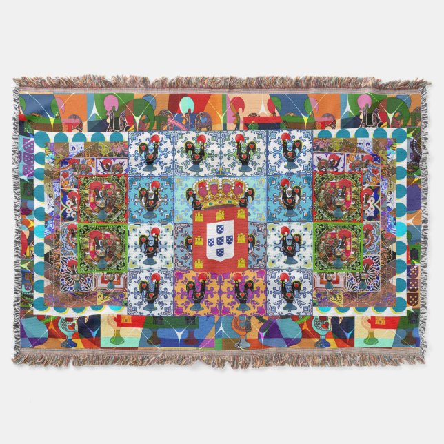 Portugiesische Volkskunst Decke (Vorderseite)