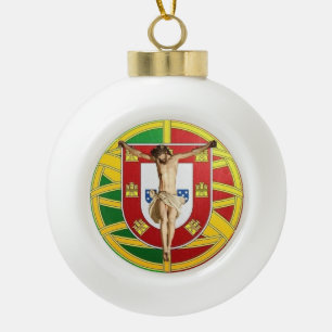 portugiesische Volkskunst-Keramik Keramik Kugel-Ornament