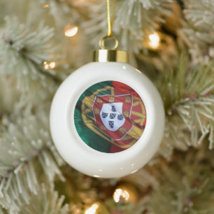 Portugiesische Volkskunst Keramik Kugel-Ornament